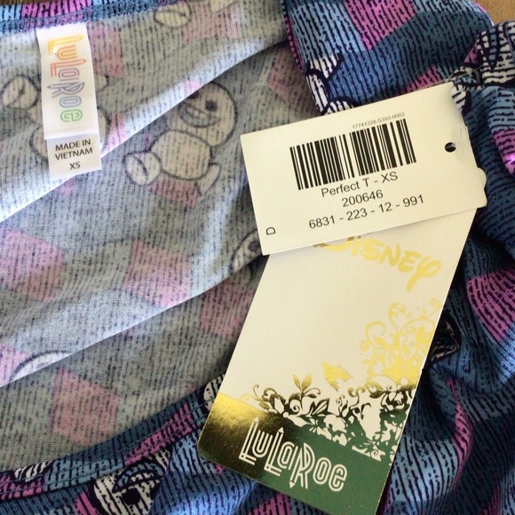 LuLaRoe Disney Frozen Snowgies Perfect Tee Size XS - Picture 5 of 7